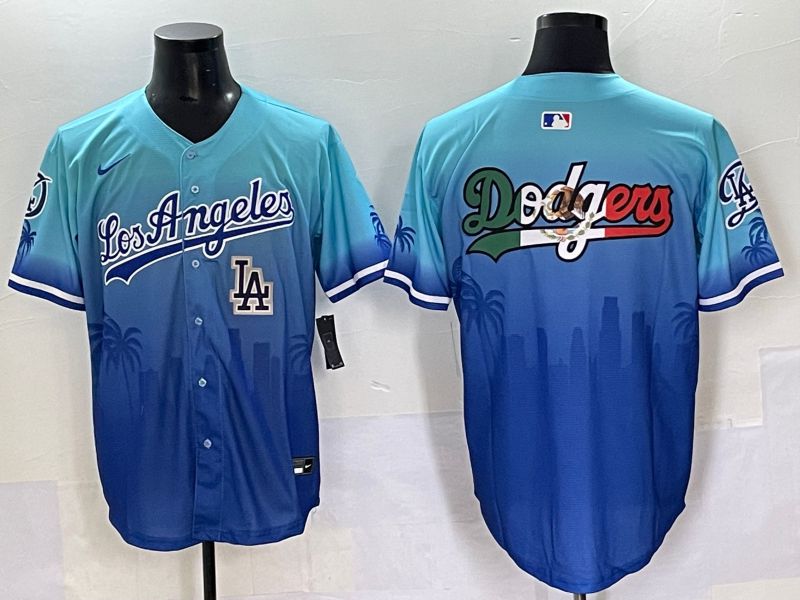 Men 2025 Los Angeles Dodgers Blank Blue Game Nike MLB Jersey style 62610